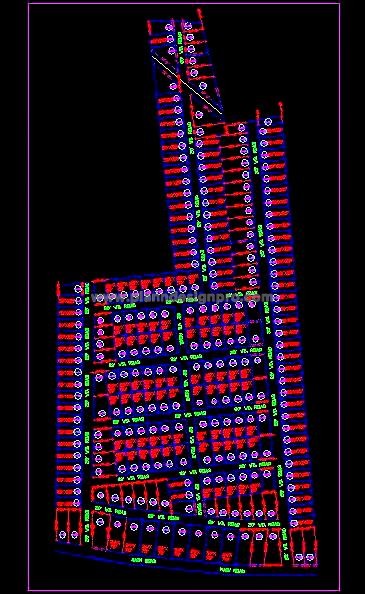 Colony Layout Plan CAD for 9.5 Acre Area -  Free AutoCAD DWG